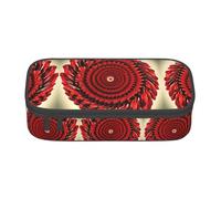 Flower Vortex Spiral Print Pencil Case - Pen Organizer for Girls and Boys, School Supplies, Stationery, and Office Use