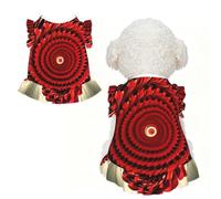 Flower Vortex Spiral Print Pet Breathable Sleeveless Skirt S | Cats Puppy Chihuahua Yorkie Dachshund French Bulldog - Lightweight Tank Top Dog Shirt Soft Stretchy Vest