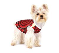 Flower Vortex Spiral print Tshirts for Small Dogs Dog's Fashion Shirt Breathable Sleeveless Shirts for Small Dogs