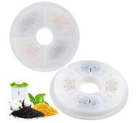 Flower Water Dispenser, Cat Water Fountain Filters, Triple Action Water Fountain Filters, Pet Fountain Filter, Replacement Cat Drinking Fountain Filters (2Pcs)