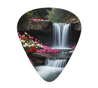 Flower Waterfall guitar picks in three different thicknesses, suitable for electric guitar and band players
