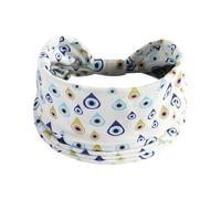 Flower Wedding Races Party Fascinator Halloween Blood Headbands Scrunchies Elastic Head Wide Hair Band Hair Scarf Ties Eyeball Hand Print Accessories For Women Girls Ladies (Beige, One Size)