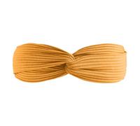 Flower Wedding Races Party Fascinator Women Tight Headband Solid Color Knit Cotton Headband Yoga Hair Accessories (Yellow, One Size)