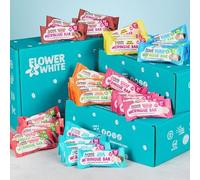 Flower & White | 35 Ultimate Bundle Meringue Bars | Under 100 Calories Per Bar | Low Calorie, Gluten-Free, Vegetarian, Natural Flavours | 5 x 7 Flavour Bars (35 in Total)