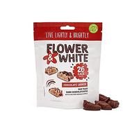 Flower & White Chocolate Crunch Bites | Only 26 Calories per Bite | Made For Sharing | Low-Calorie | Vegetarian & Gluten-Free | Fair Trade & 100% Plastic Free | No Additives or Nasties - 1 x 75g
