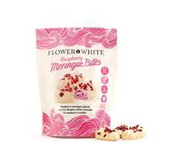 Flower & White Raspberry Meringue Bites - 1 x 75g - Vegetarian - Gluten Free - Low Calorie