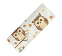 Flower Wild Beige Owl Bird printed yoga mats in bulk for home, natural rubber non slip, with bag tapete para ejercicio 71x26 inches