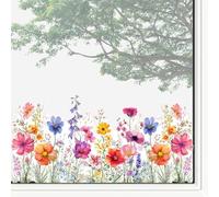 Flower Window Sticker - Removable Privacy Film with Floral Design | Sun Block, Reusable Window Decal, Anti Ub Clings for Glass Doors, Home Decoration, , and Living Spaces