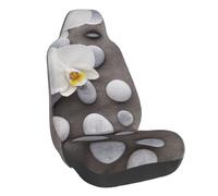 Flower With Stone Print Universal Auto Car Front Seat Covers Bucket Seats Auto Interior Accessories Protector Fit For Most Car(1pcs)