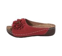 Flower Women's Slippers Open Toe Flatform Sandals for Women Wide Fit Barefoot Shoes Womens Slip On Ladies Beach Shoes Slip-On Girls for Women UK Wide Fit Women's Sandal & Slides Womens Slipper Red