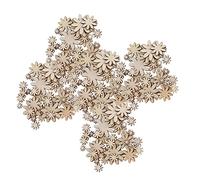 Flower Wooden Embellishments, DIY Non Porous Ornaments 250Pcs Flower Wooden Embellishments Wooden Flowers Cutouts Craft Decorations