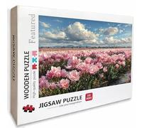 Flower Wooden Jigsaw Puzzles 141x87cm, View Jigsaw Puzzles 4000 Piece for Adults with Box, Educational Challenging Game, Gifts for Teens, Back Lettering Easy to Distinguish, Home Decoration, 6-4986