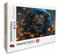 Flower Wooden Jigsaw Puzzles 70x41in, Lion Jigsaw Puzzles 6000 Pieces for Adults with Box, Educational Challenging Game, Back Lettering Easy to Distinguish, Summer Gifts, Beautiful Decoration, S-6717