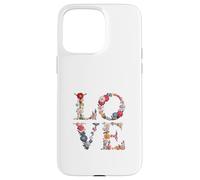 Flower Words: Spelling Love with Flowers Case for iPhone 15 Pro Max