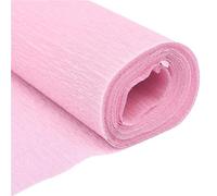 Flower Wrapping Paper, Colored Crinkled Crepe Paper Rolls 250x50cm Pack of 5 Multicolor Craft Flowers Gift Wrap(Light Pink)