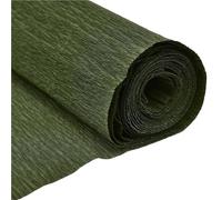 Flower Wrapping Paper, Multicolor Crinkled Crepe Paper Rolls 250x50 cm Wrap Party Scrapbook Origami DIY(Green)