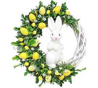 Flower Wreath,Acrylic Wreath for Flower Wreath Easter Flower Wreath Decoration Easter Decoration Rabbit Door Decoration(B)