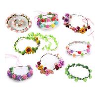 Flower Wreath for Girls, Flower Crowns for Women | Fairy Wreath Flower Crowns Beautiful Flower Headband | Safe Bulk Flower Crowns for Birthday Parties and