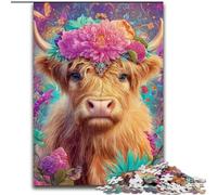Flower Yak 1000 Pieces Jigsaw Puzzles For Teens And Adults, Stress Reliever Staycation Kill Time with Matching Poster And Trivia Sheet (26x38cm)