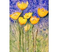Flower Yellow Tulips Unframed Art Print Poster Wall Decor 12x16 inch