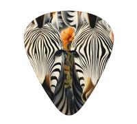 Flower Zebra Animal Guitar Picks Gift Set - Smooth Durable Plectrums For Acoustic, Electric & Bass Guitar, Perfect Present For Guitar Lovers & Musicians