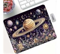 Flowerbed Planet Gaming Mouse Pad, High Precision Smooth Surface with Anti-Fray Stitched Edges, Professional Mouse Mat for PC Gaming, Non-Slip Rubber Base, Water Resistant MousePad 47 x 35 cm d0d-72