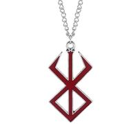 flowereyes Anime Berserk Keychain Guts Dragonslayer Sword Weapons Key Chains Car Accessories Jewelry Sacrifice Logo Blood Red Pendant Gift for Men