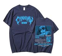 flowereyes Chainsaw Man T-Shirts AKI Hayakawa Pullover Summer New T-Shirts Harajuku Casual T-Shirts Chainsaw Man AKI Hayakawa T-Shirts