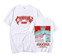 flowereyes Chainsaw Man T-Shirts Makima Pullover Summer New T-Shirts Harajuku Casual T-Shirts Chainsaw Man Makima T-Shirts
