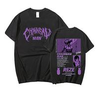 flowereyes Chainsaw Man T-Shirts Reze Pullover Summer New T-Shirts Harajuku Casual T-Shirts Chainsaw Man Reze T-Shirts