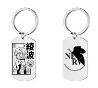 flowereyes EVA Evangelion Keychain Anime Character EVA 00 01 02 Rei Ayanami Pendant Asuka Langley Souryuu Key Rings Shinji Ikari Keychain EVA Angel Pendant