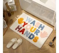 flowereyes Get Naked Bath Mat Non-slip Washable Mat Creative Letter Design Fun Irregular Shape Soft Doormat