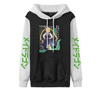 flowereyes Miss Kobayashi's Dragon Maid Hoodie Anime Print Color Contrast Fashion Casual Pullover Sweatshirt Tohru Cosplay Costume Men Women