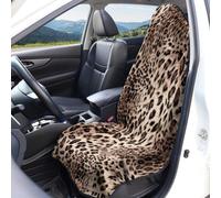 flowereyes Sweat Towel Leopard Print Car Seat Cover For Summer Driving Universals Fit Terry Cloth Car Seat Protector Great for Post Gym Workout, Running, Swimming, Beach and Hiking
