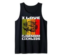 Flowerhorn Retro I Love Flowerhorn Cichlids Tank Top