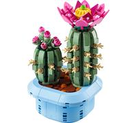 LEGO Botanicals Flowering Cactus - Artificial Potted Plant Set w/ 2 Cacti & Faux Flowers - DIY Bedroom Decor - Birthday Gift for 9+ Year Old Girls & Adult Plant Lovers - 11509