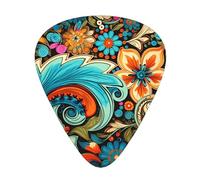 Flowering Cistanche guitar picks in three different thicknesses, suitable for electric guitar and band players