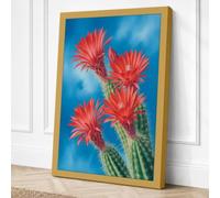 Flowering Desert Bloom Canvas Wall Art Print 24x16 Inch (61 x 41 cm)