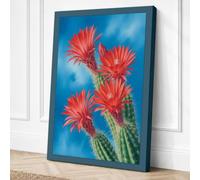 Flowering Desert Bloom Canvas Wall Art Print 36x24 Inch (91 x 61 cm)