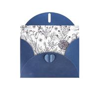 Flowering Herbs and Herbaceous Plants Print Blank Cards and Envelopes 5" x 6" for Wedding Birthday Invitations and All Occasions