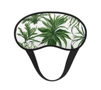 Flowering Herbs and Herbaceous Plants Print Sleep Mask for Side Sleepers Cute Blackout Eye Mask Shades Cover for Home or Travel