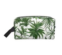 Flowering Herbs and Herbaceous Plants Print Spacious Capacity Cosmetic Bag for Women,Toiletry Bag for Men Travel Toiletry Bag,