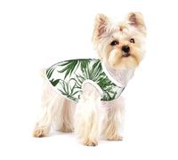 Flowering Herbs and Herbaceous Plants print Tshirts for Small Dogs Dog's Fashion Shirt Breathable Sleeveless Shirts for Small Dogs
