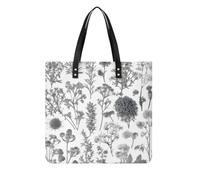 Flowering Herbs And Herbaceous Plants Shoulder Bag Handbags Tote Bag