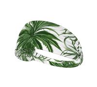 Flowering Herbs And Herbaceous Plants Sports Headband For Men Women Tennis Sweat Band For Workout Sports Headbands Elastic For Running