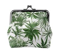 Flowering Herbs and Herbaceous Plants wallets for women,coin purse for women,small womens wallet,suitable for women,stylish and personalized, Black, One Size, Art Deco
