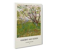 Flowering Orchard By Vincent Van Gogh Canvas Print | Gallery Wrapped 30mm Frame Wall Art | 24x16 inches | Ready to Hang | Impressionist Picture | Living Room Bedroom Lounge Office