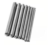 Flowering Punch Tool for Eyelet Installation 3-15 Mm Adjustable Steel Hand Punch with Polished Grip Rust-Resistant High-Hardness Metal Puncher for Leather Fabric Craft Projects(7MM)