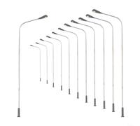 Floweringbeter 12pcs Model Railway Street Light, Mini Led Lights for Crafts, Warm White LED Single Head Lamp Posts, 1:75 Scale Layouts 3V Operating Voltage for Sandboxes Miniature Gardens Cities Model