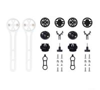 Floweringbeter 2 pack nylon bike computer holder compatible with For garmin, Cat Eye, and with adapter for mounting action cameras on road bike handlebars (2pack White)